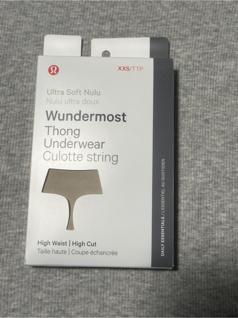 NWT lululemon athletica Wundermost Thong High Waist Underwear Size XXS (RVSN)